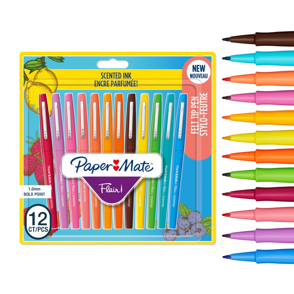 Feutres de Coloriage Parfumés Paper Mate Flair - Lot de 12