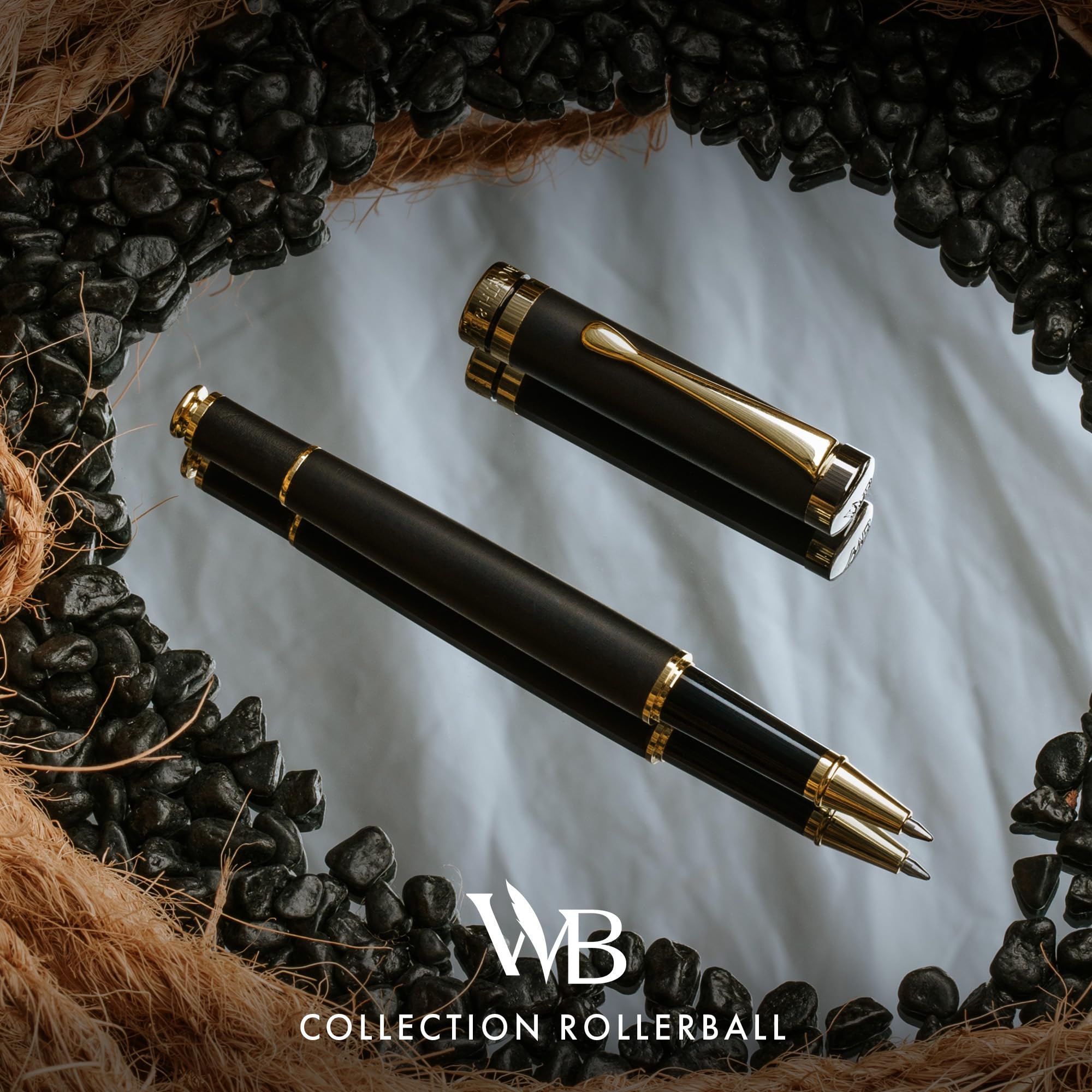 Stylo Roller Luxe Wordsworth and Black Bambou Bois Noir – Image 5
