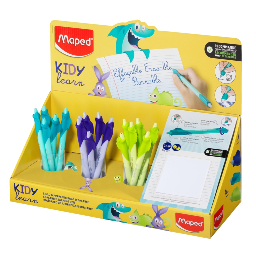 Stylo Effaçable Kidy Learn Maped - Animaux Enfants avec Gomme Intégrée