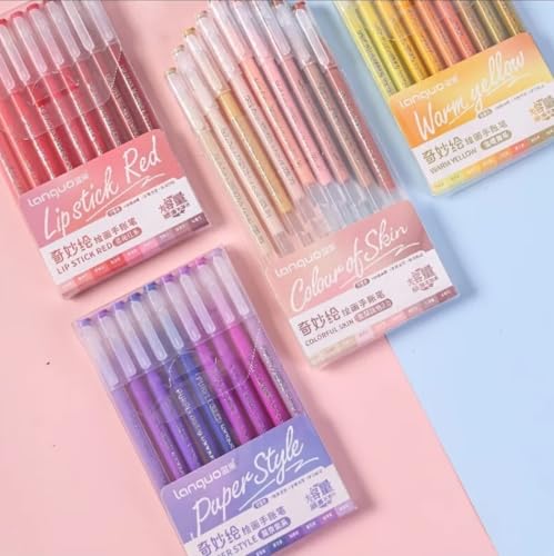 Lot de 213 stylos gel 207 couleurs pour dessin et coloriage - vue 6
