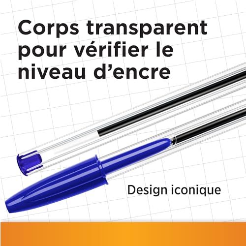 Lot de 20 stylos Bille BIC Cristal Original 1,0 mm Couleurs Assorties - vue 3