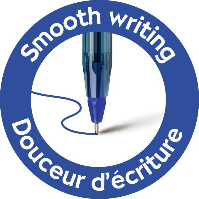 Stylo Bille Cristal Exact Bic Pointe Aiguille 0,7 mm - Bleu, Boîte de 20 – Image 4