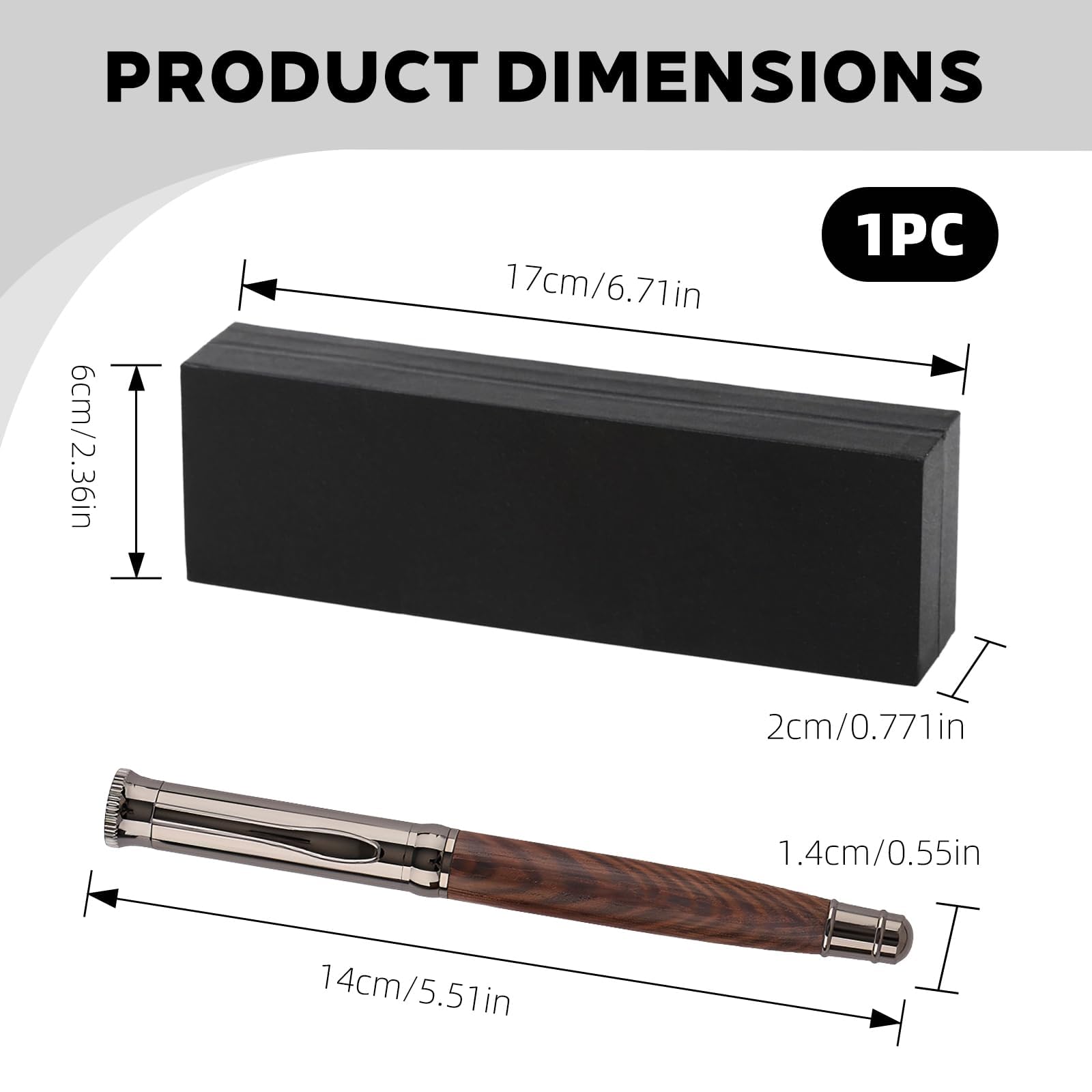 Stylo Roller en Bois Unikeen - Personnalisé avec Recharges – Image 6