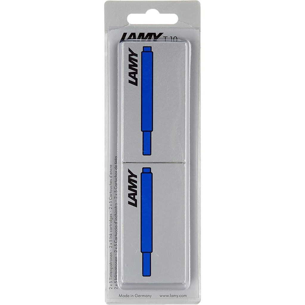 Cartouche Encre Bleu Lamy T10 - Lot de 10