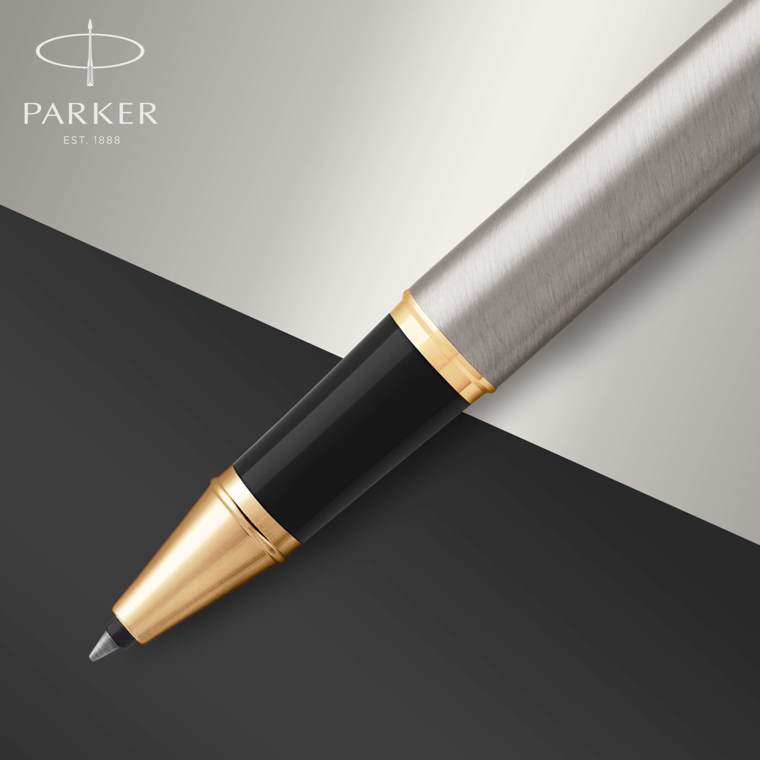 Stylo Roller Parker IM Métal Brossé - Coffret Cadeau – Image 5
