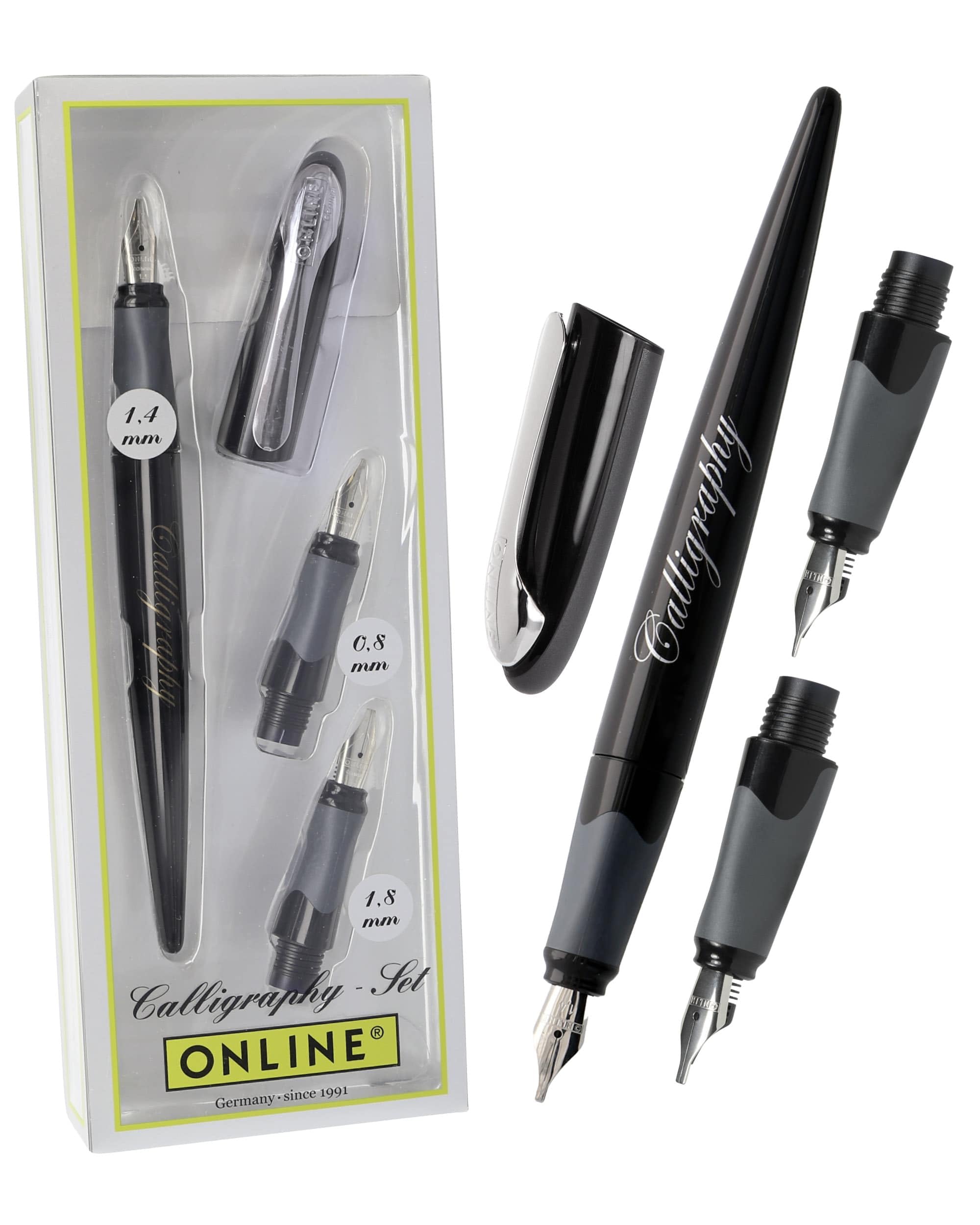 Parure Calligraphie Stylo Plume AIR Online - Coffret 3 Plumes