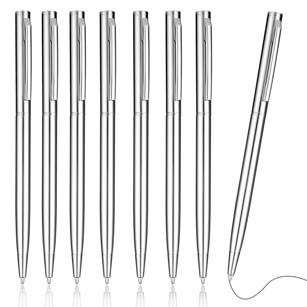 Lot de 8 Stylos Bille TIESOME 1,0 mm - Encre Noire Séchage Rapide