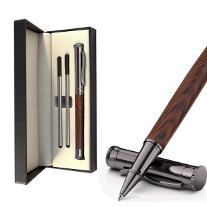 Stylo Roller en Bois Unikeen - Personnalisé avec Recharges