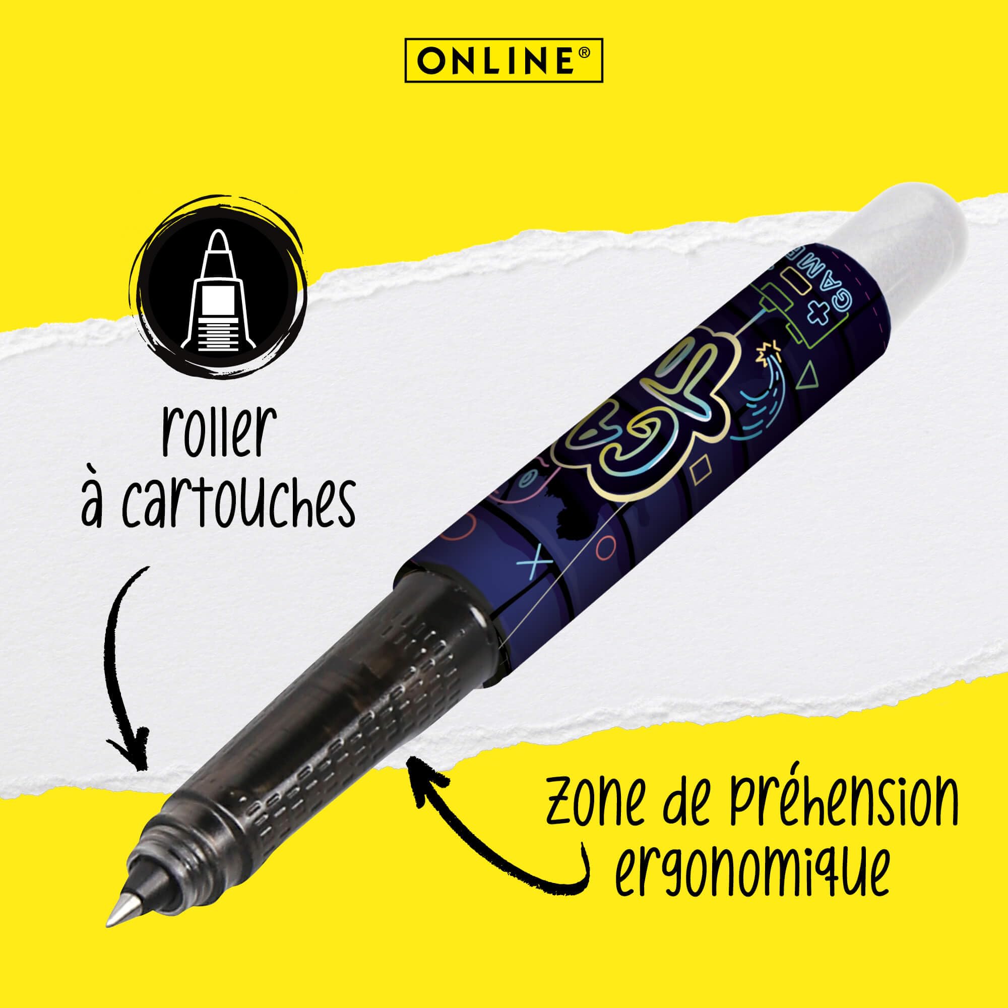 Stylo Roller College Game Time Online - Poignée Ergonomique – Image 2