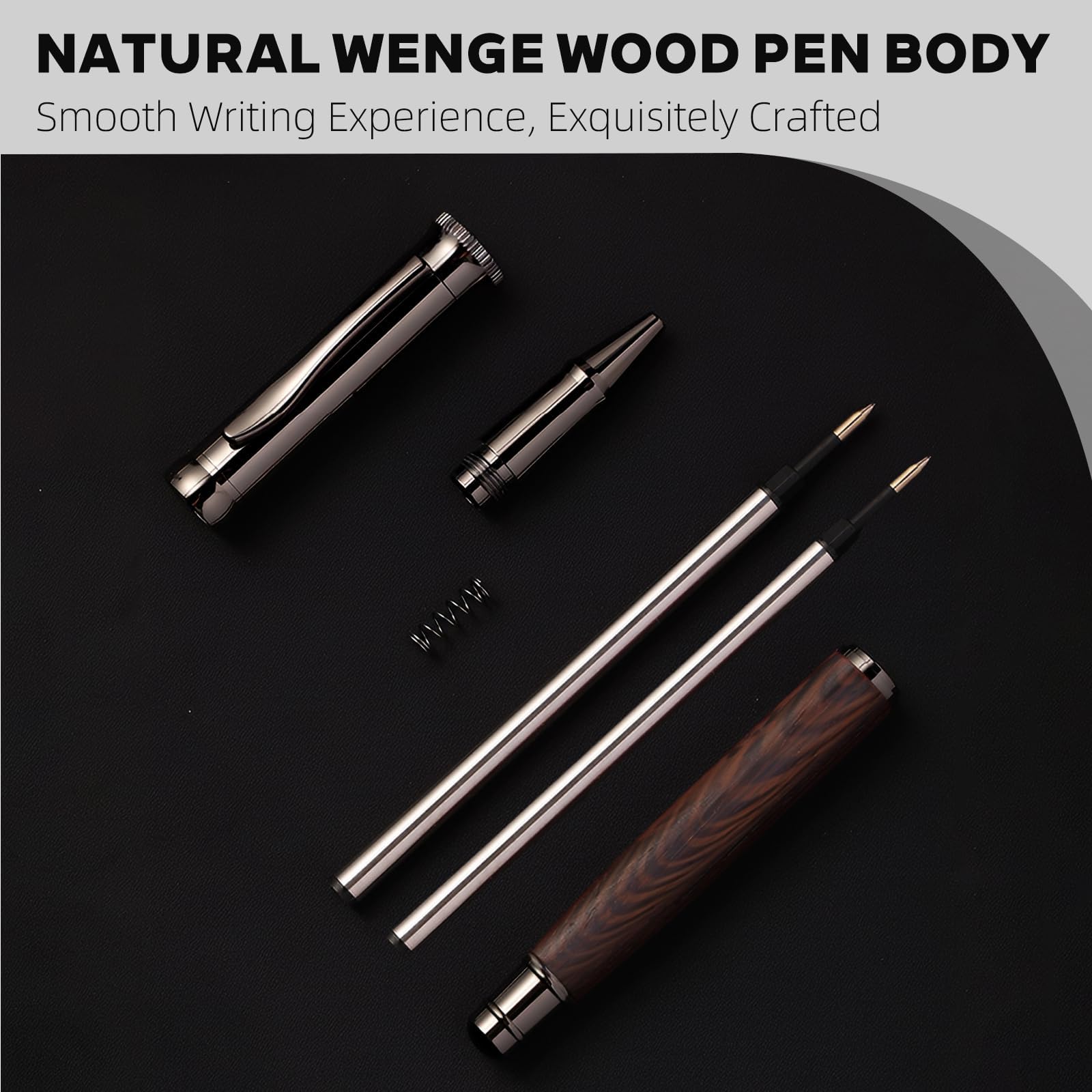Stylo Roller en Bois Unikeen - Personnalisé avec Recharges – Image 2