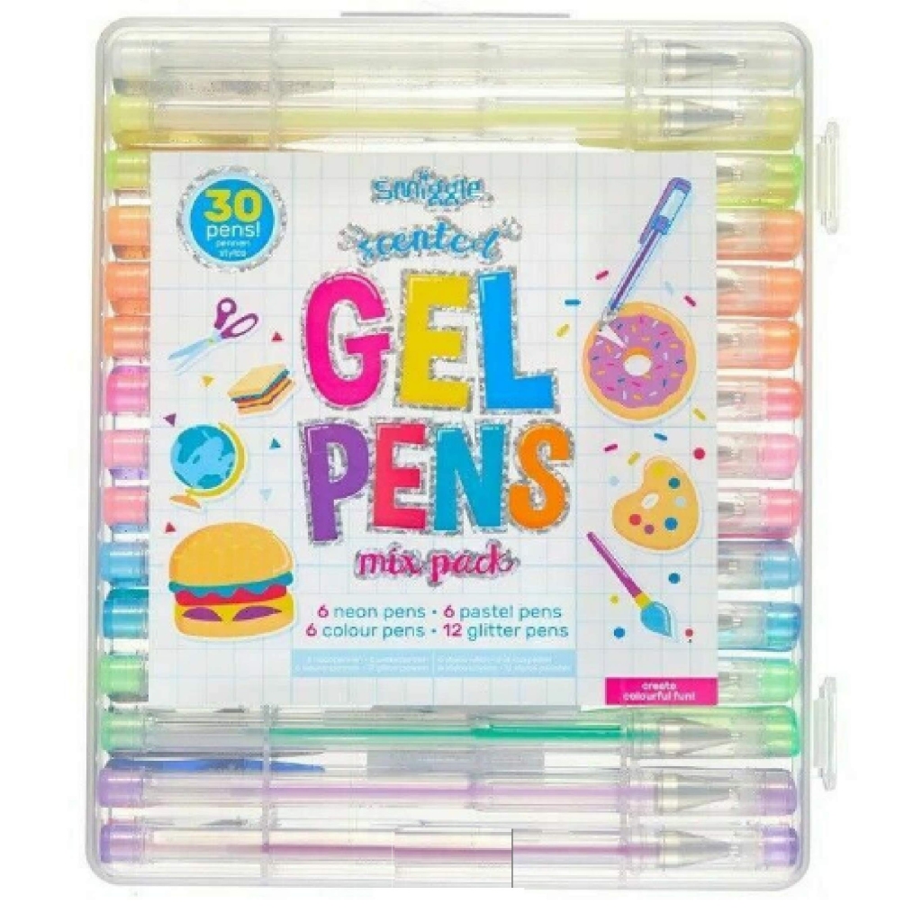 Lot de 30 Stylos Gel Parfumés Smiggle - Couleurs Pastel