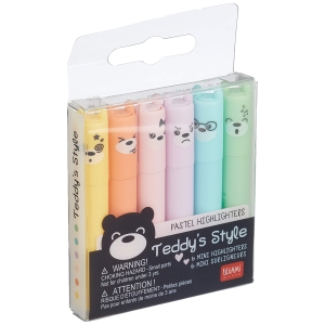 Set de 6 Mini Surligneurs Teddy's Style Legami