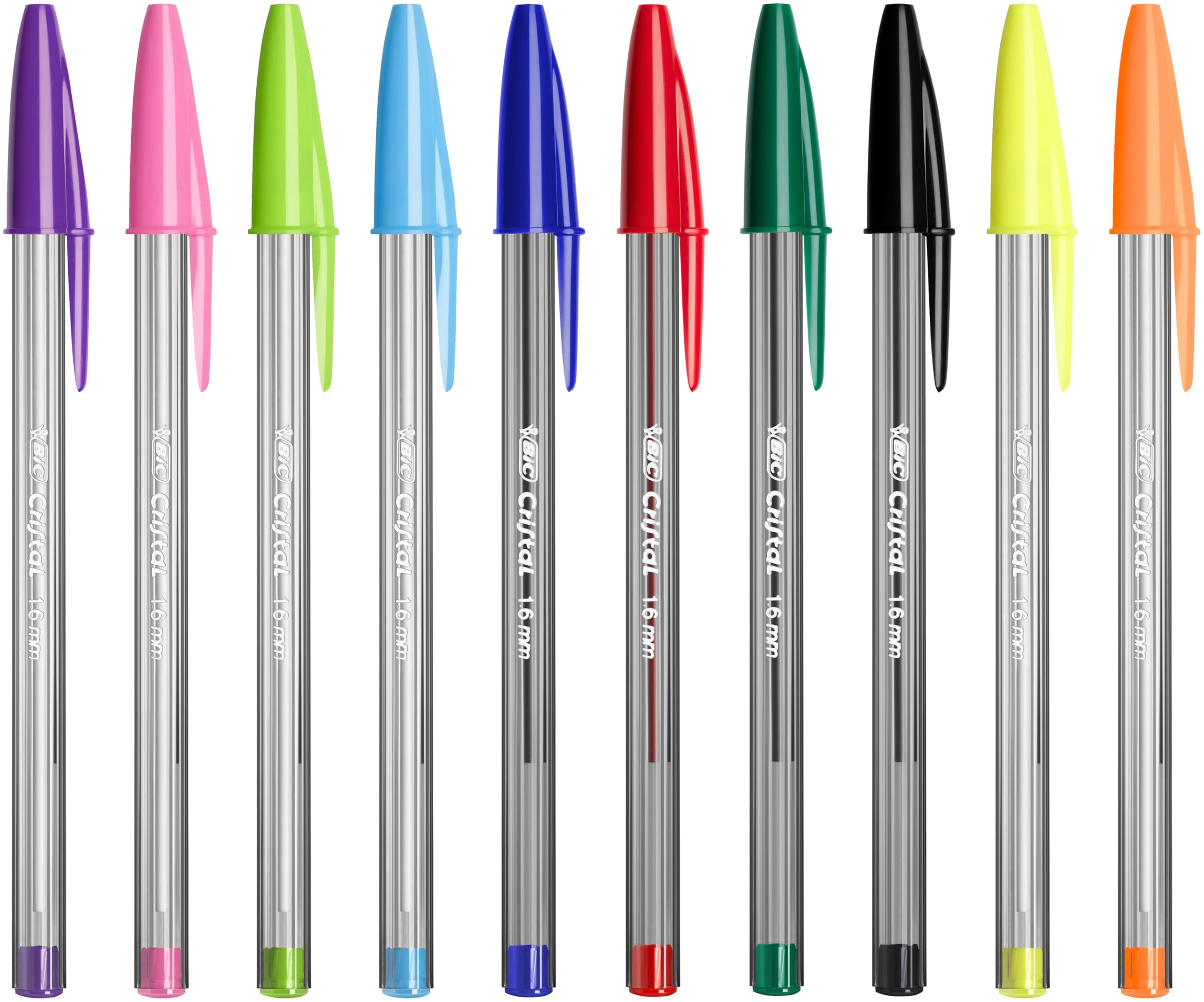 Pack de 27 Stylos Bille BIC Cristal Multicolour - Pointe Large 1,6 mm – Image 2