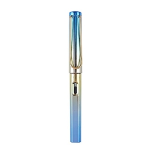 Stylo Plume Métallique OWENRYIN avec Fenêtre d'Encre Visible - Piston de Remplissage 0,5 mm