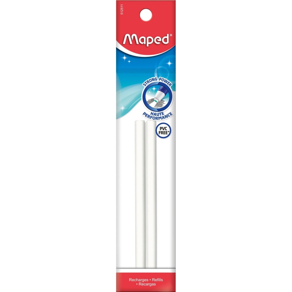 Lot de 2 Gommes de Recharge pour Crayon à Gomme Gom-Pen Maped
