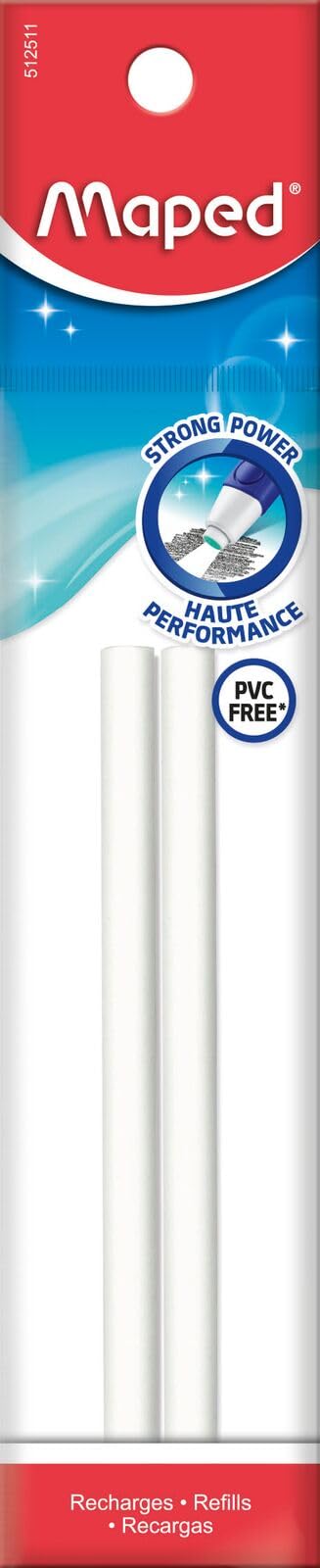 Lot de 2 Gommes de Recharge pour Crayon à Gomme Gom-Pen Maped