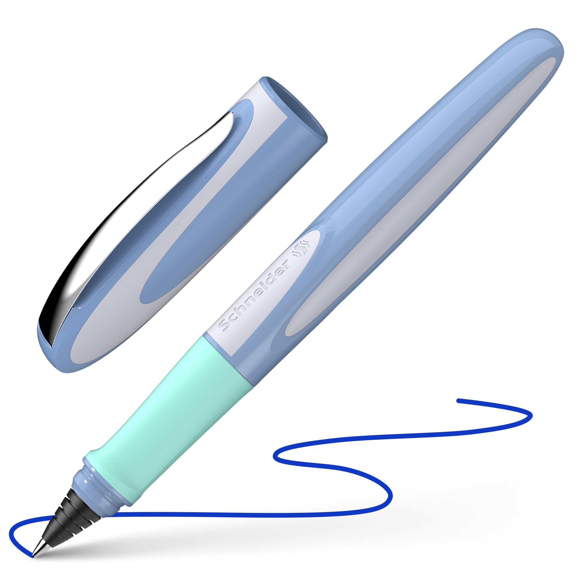 Stylo Roller Schneider Ray Rechargeable Bleu - Ambidextre