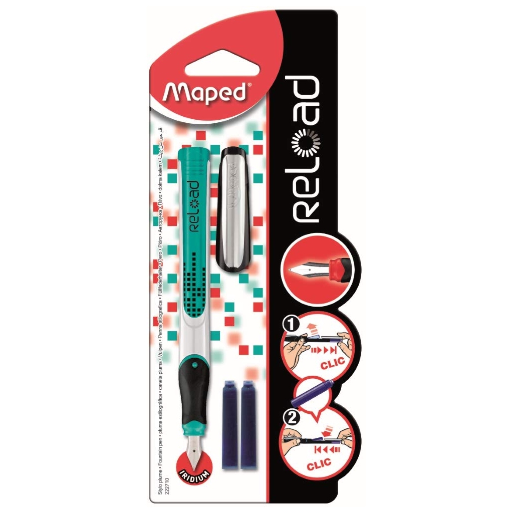 Stylo Plume Reload Garçon Maped - Coloris Aléatoire