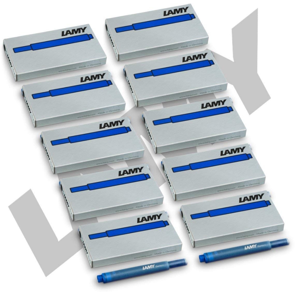 Lot de 50 Cartouches d'Encre Bleu Lamy T10 pour Stylo Plume