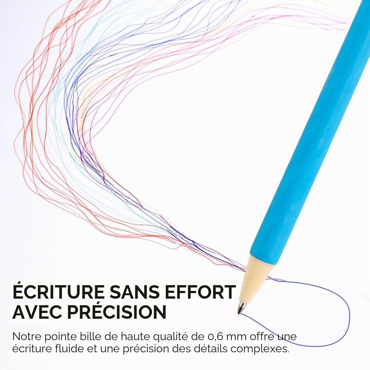 Stylo Gel Effaçable Grabie Lot de 9 Couleurs - Écriture Magique – Image 4