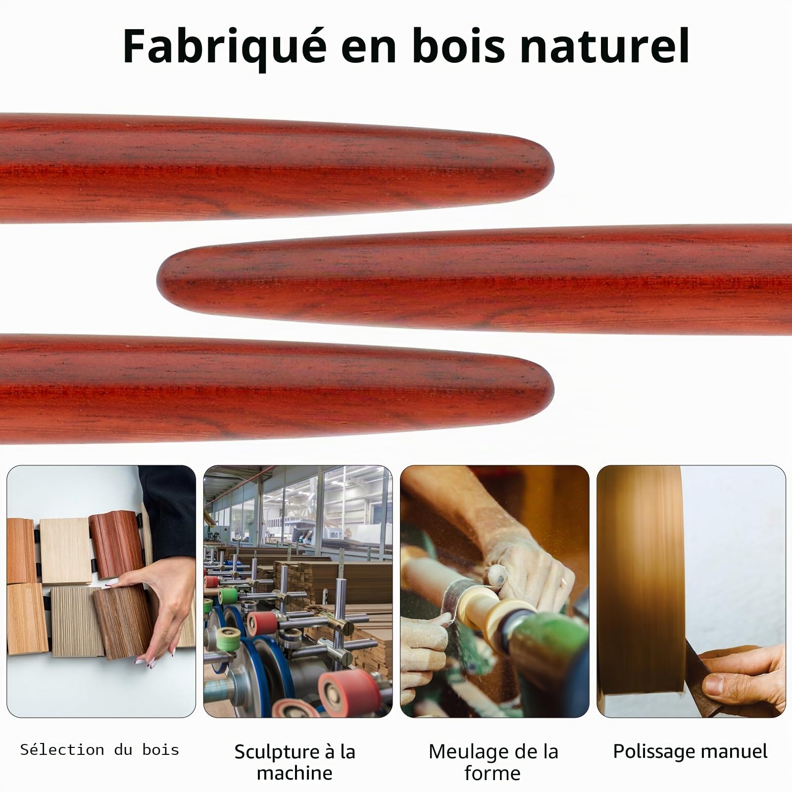 Stylo Plume en Bois Fait à la Main Cobee - Pointe Fine 0,7 mm – Image 6