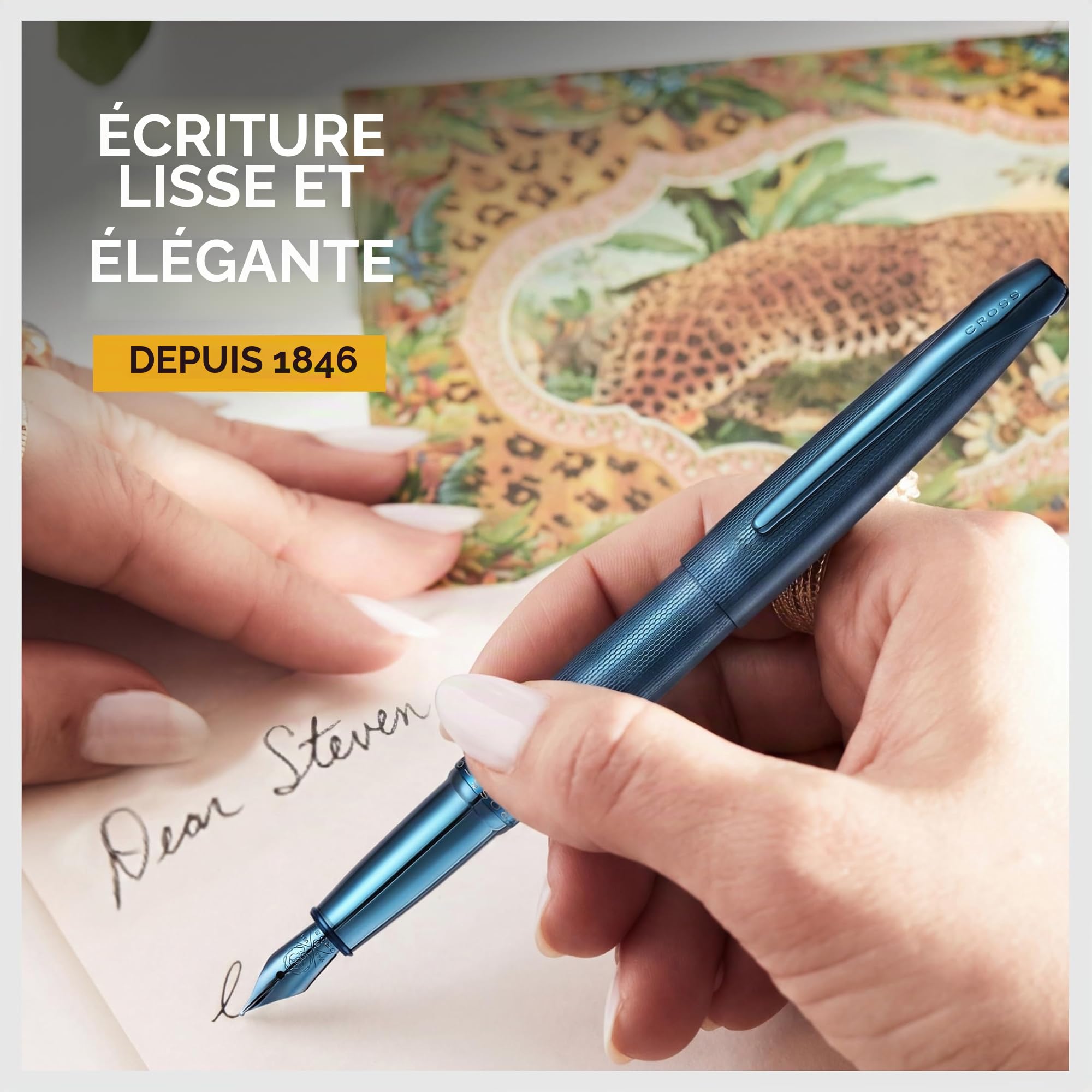 Stylo Plume ATX Cross Sablé Bleu Foncé – Image 2