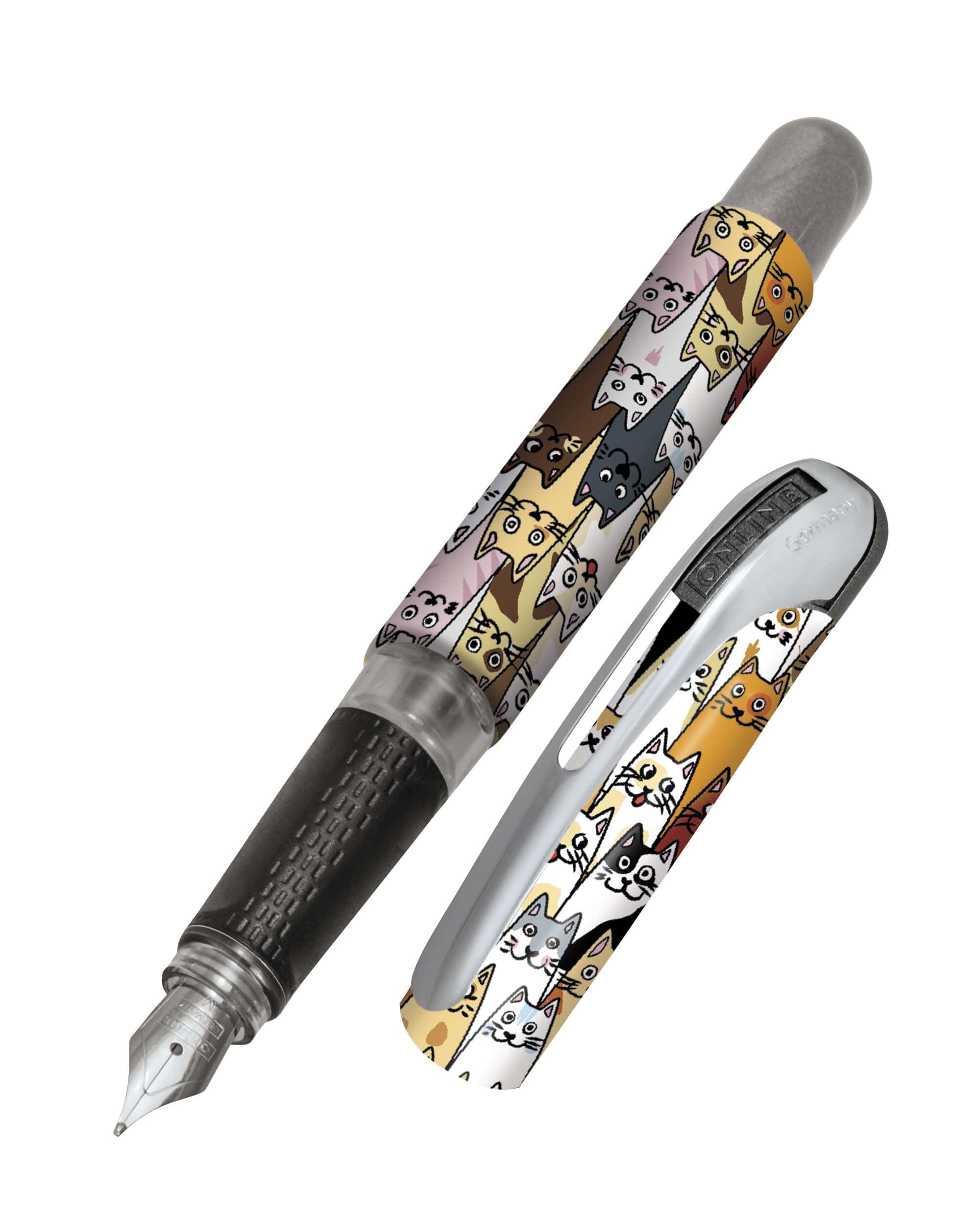 Stylo Plume College Chats Online - Ergonomique Enfant
