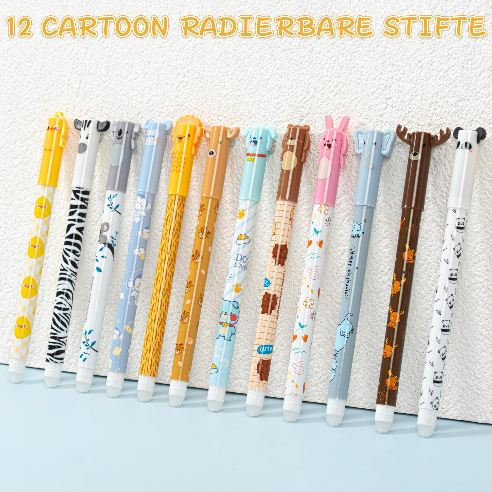 Lot de 12 Stylos Gel Effaçables Youkly - 6 Bleus, 6 Noirs, Pointe Fine 0,5 mm – Image 5
