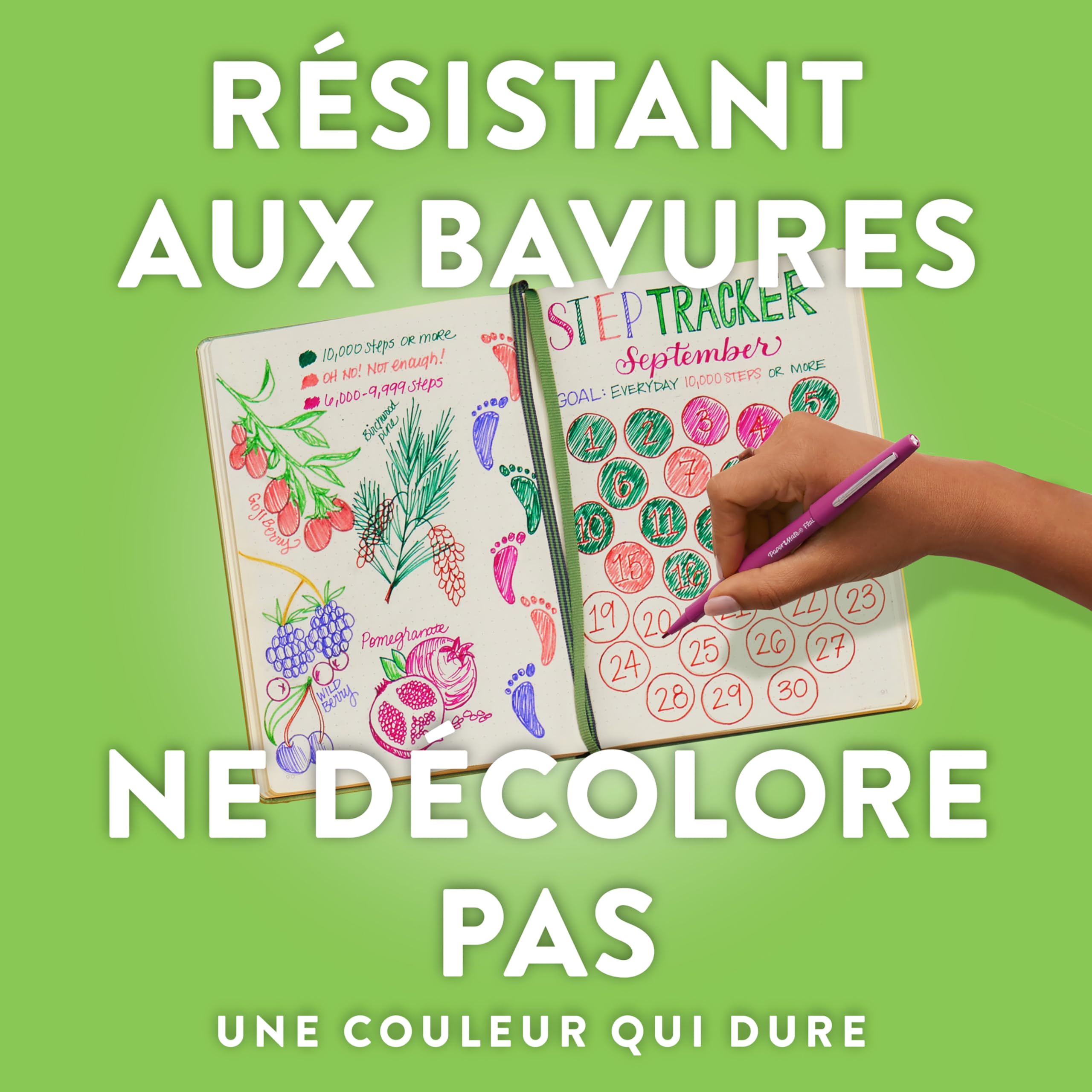Stylo Feutre Paper Mate Flair Pointe Moyenne 0,7 mm - Lot de 12 Couleurs Candy Pop – Image 3