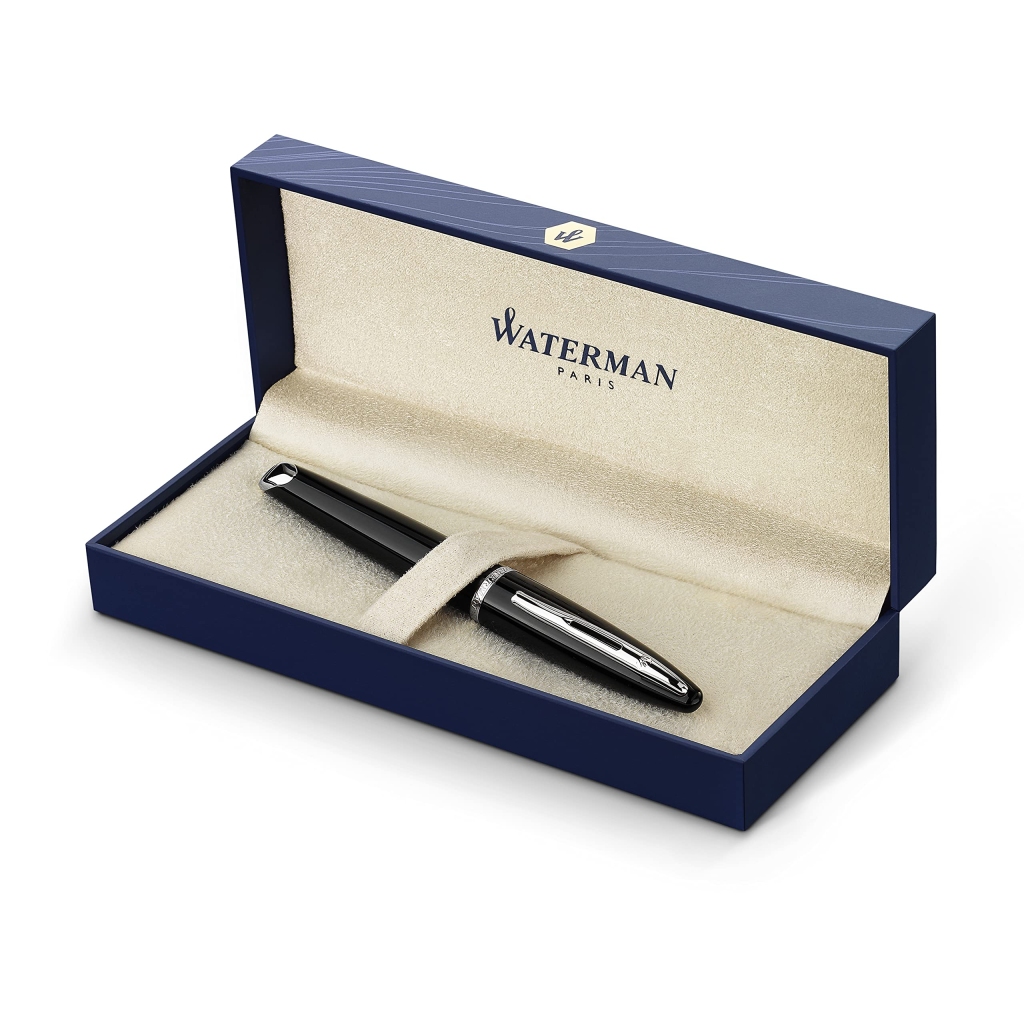 Stylo Plume Carène Black Sea Waterman - Noir Ultra-Brillant Palladium