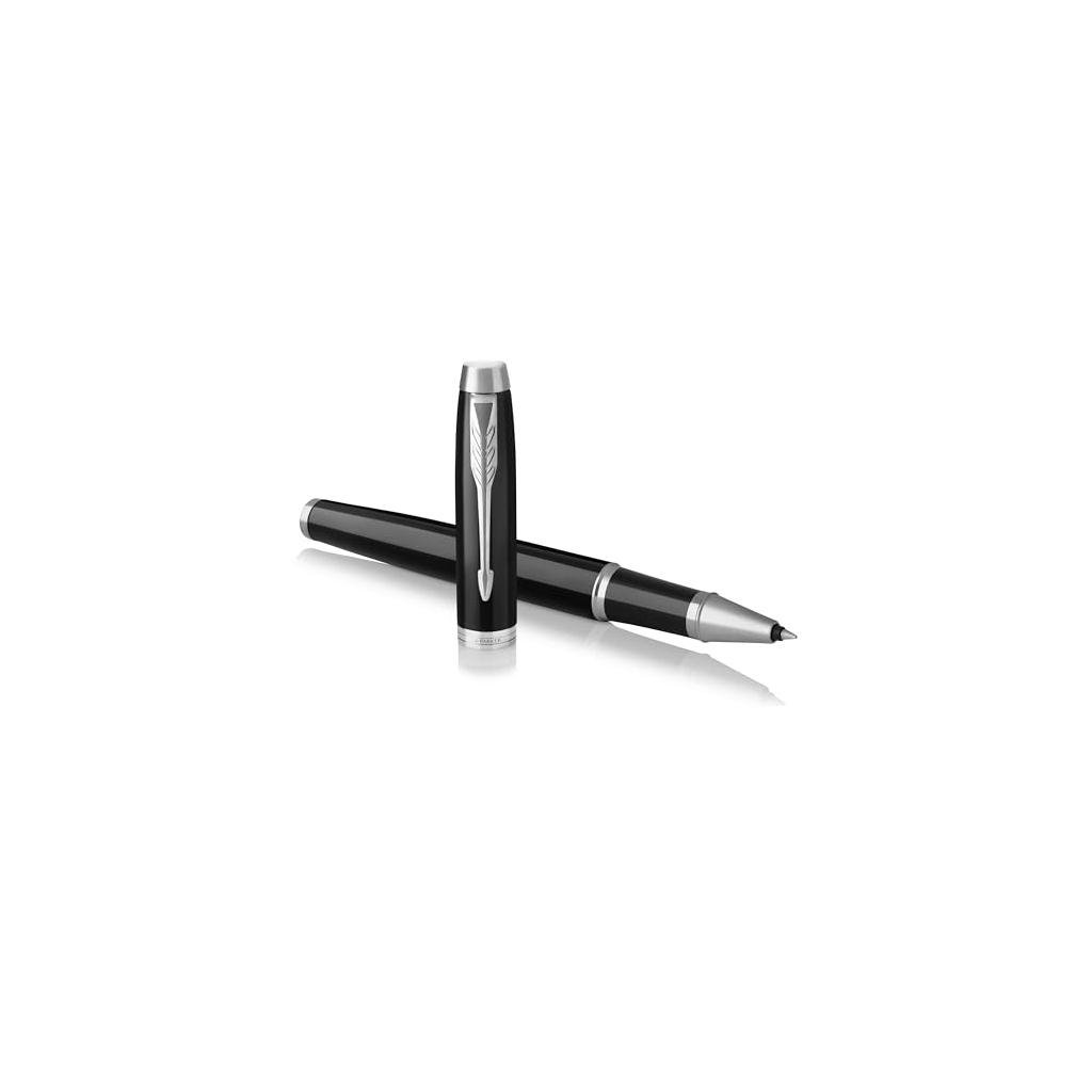Parker IM stylo roller laque noire et chrome, encre noire, en écrin