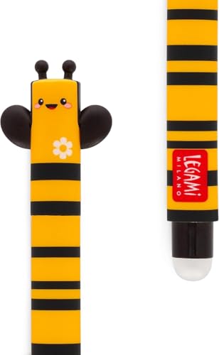 Legami lot de 2 stylos gel effaçables Summer Vibes coccinelle et abeille