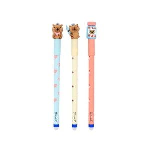 Mr. Wonderful set de 3 stylos effaçables Bo-Bo Capybara et Pillbox