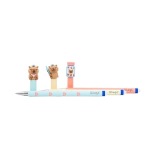 Mr. Wonderful set de 3 stylos effaçables Bo-Bo Capybara et Pillbox