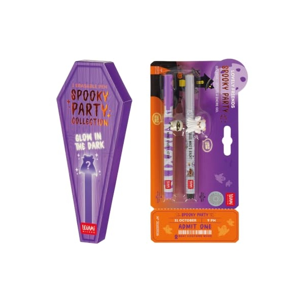 Legami Set Halloween : Blind Box stylo effaçable et 2 stylos Lovely Friends