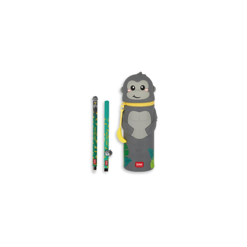 Legami Set Gorilla : stylo effaçable, stylo Lovely Friends et trousse Kawaii