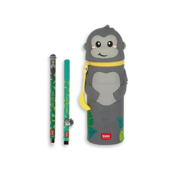 Legami Set Gorilla : stylo effaçable, stylo Lovely Friends et trousse Kawaii