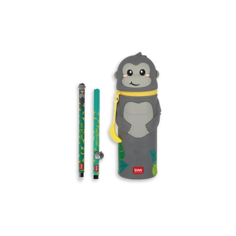 Legami Set Gorilla : stylo effaçable, stylo Lovely Friends et trousse Kawaii