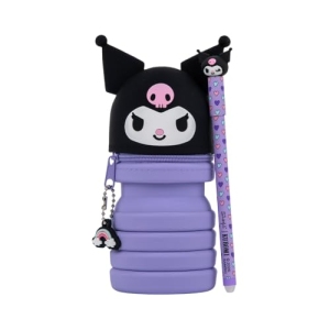 Mr. Wonderful trousse Kuromi en silicone extensible avec stylo Bo-Bo Kuromi